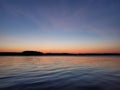 Lake murray sunset Royalty Free Stock Photo