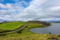 Lake Myvatn and the Skutustadir Pseudocraters Royalty Free Stock Photo