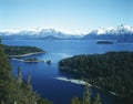 Lake Nahuel Haupi. Bariloche. Argentina. Panoramic view. Royalty Free Stock Photo