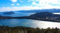 Lake Nahuel Huapi in San Carlos de Bariloche, Argentine Patagonia Royalty Free Stock Photo