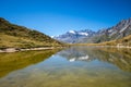 Lake of the nail, Lac du clou, in Pralognan, french alps