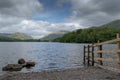 A view across Grasmere toward Helm Crag in the Lake District Royalty Free Stock Photo