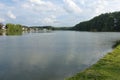 Lake and nature of Donkmeer, Berlare, West-Vlaanderen Royalty Free Stock Photo