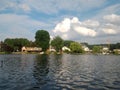 Lake and nature of Donkmeer, Berlare, West-Vlaanderen Royalty Free Stock Photo