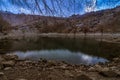 Lake in Nature Frame - Nako Village, Kinnaur Valley, Himachal Pradesh Royalty Free Stock Photo