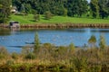 Lake and Nature Protection Area Egglburger See near Ebersberg, Bavaria, Germany Royalty Free Stock Photo