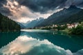 Lake near Auronzo di Cadore, Italy