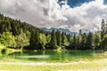 Lake Near Bar Laghetto-Madonna Di Campiglio, Italy