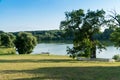 Lake near a palace in Kachanivka Kachanovka national nature reserve, Chernihiv region, Ukraine