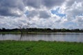 A lake near the Rufiji River in the Selous Game Reserve Tanzania