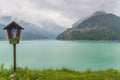 Lake near Sauris di sotto, Friuli-Venezia Giulia, Italy Royalty Free Stock Photo