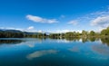 A Lake near the village of Calcinaia,_Toskany, Italy Royalty Free Stock Photo
