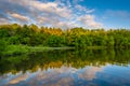 Lake Needwood at sunset, at Upper Rock Creek Park in Derwood, Maryland