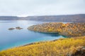 Lake Nemrut in caldera of volcano