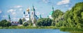 Lake Nero and monastery of St Jacob Savior, Rostov Golden ring Russia