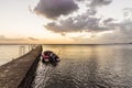 A typical view on lake Nicaragua on Ometepe in Nicaragua Royalty Free Stock Photo