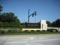 Lake Nona Golf and Country Club Entrance Royalty Free Stock Photo