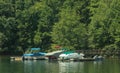 Lake Norman-boats and docks Royalty Free Stock Photo