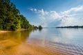 Lake Norman, at Jetton Park, in Cornelius, North Carolina. Royalty Free Stock Photo