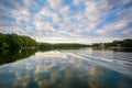 Lake Norman at sunset, at Lake Norman State Park, North Carolina Royalty Free Stock Photo