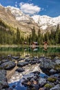 Lake O`Hara Lodge Royalty Free Stock Photo