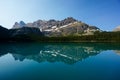 Lake O'Hara & SchÃÂ¤ffer Ridge in Yoho National Park Royalty Free Stock Photo