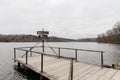 Lake observation area near Shiraoi Ainu Village Museum in Hokkaido, Japan Royalty Free Stock Photo