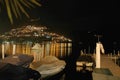 Lake ofo lugano nightview Royalty Free Stock Photo