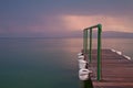 Small pier in Lake Ohrid, Macedonia.