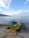 Lake Ohrid, wiew from Pogradeci, Albania Royalty Free Stock Photo