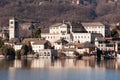 Lake Orta, famous italian landscape Royalty Free Stock Photo