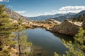 Lake at Paglia Orba in the mountains of Corsica Royalty Free Stock Photo