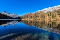 Lake Palpuogna and Piz Ela Royalty Free Stock Photo