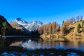 Lake Palpuogna and Piz Ela Royalty Free Stock Photo