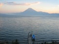 The lake of Panajachel in Guatemala