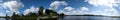 Lake panorama clouds water Royalty Free Stock Photo