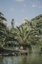 Lake in the Park de la Ciutadella in Barcelona, Spain. Royalty Free Stock Photo