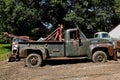 Old Ford tow truck with winch