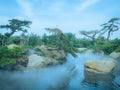 The lake in the park on the outskirts of Beijing Royalty Free Stock Photo