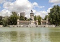 Lake Parque del retiro in madrid Royalty Free Stock Photo