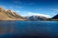 Lake Pearson / Moana Rua Wildlife Refuge located in Craigieburn Forest Park in Canterbury region, South Island of New Zealand Royalty Free Stock Photo