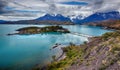 Lake Pehoe at Torres del Paine N.P. Chile