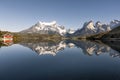 Lake Pehoe, Torres Del Paine National Park, Patagonia, Chile Royalty Free Stock Photo