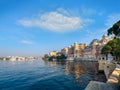 Lake Pichola and City Palace in Udaipur. India. Royalty Free Stock Photo