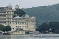 Lake Pichola with City Palace view in Udaipur, Rajasthan, India Royalty Free Stock Photo