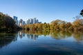 Lake at Piedmont Park Atlanta GA USA Royalty Free Stock Photo