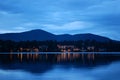 Lake Placid at night