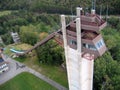 Lake Placid Ski Jumps in Summer Royalty Free Stock Photo