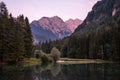 Lake PlanÃÂ¡arsko jezero in Zgornje Jezersko with Kamnik-Savinja Alps