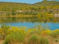 Lake Pleasant reflection Royalty Free Stock Photo